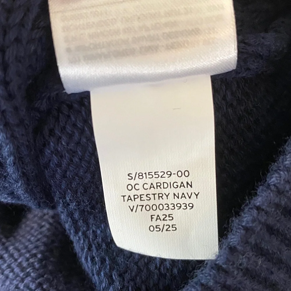 GAP shawl collar cable knit sweater youth S 6-7 fisherman Cape Cod preppy